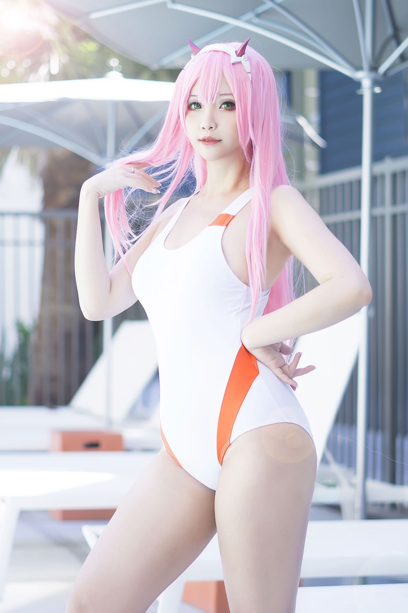 No.035-Zero Two Swimsuit (Darling in the Franxx) [8P]-cos王者