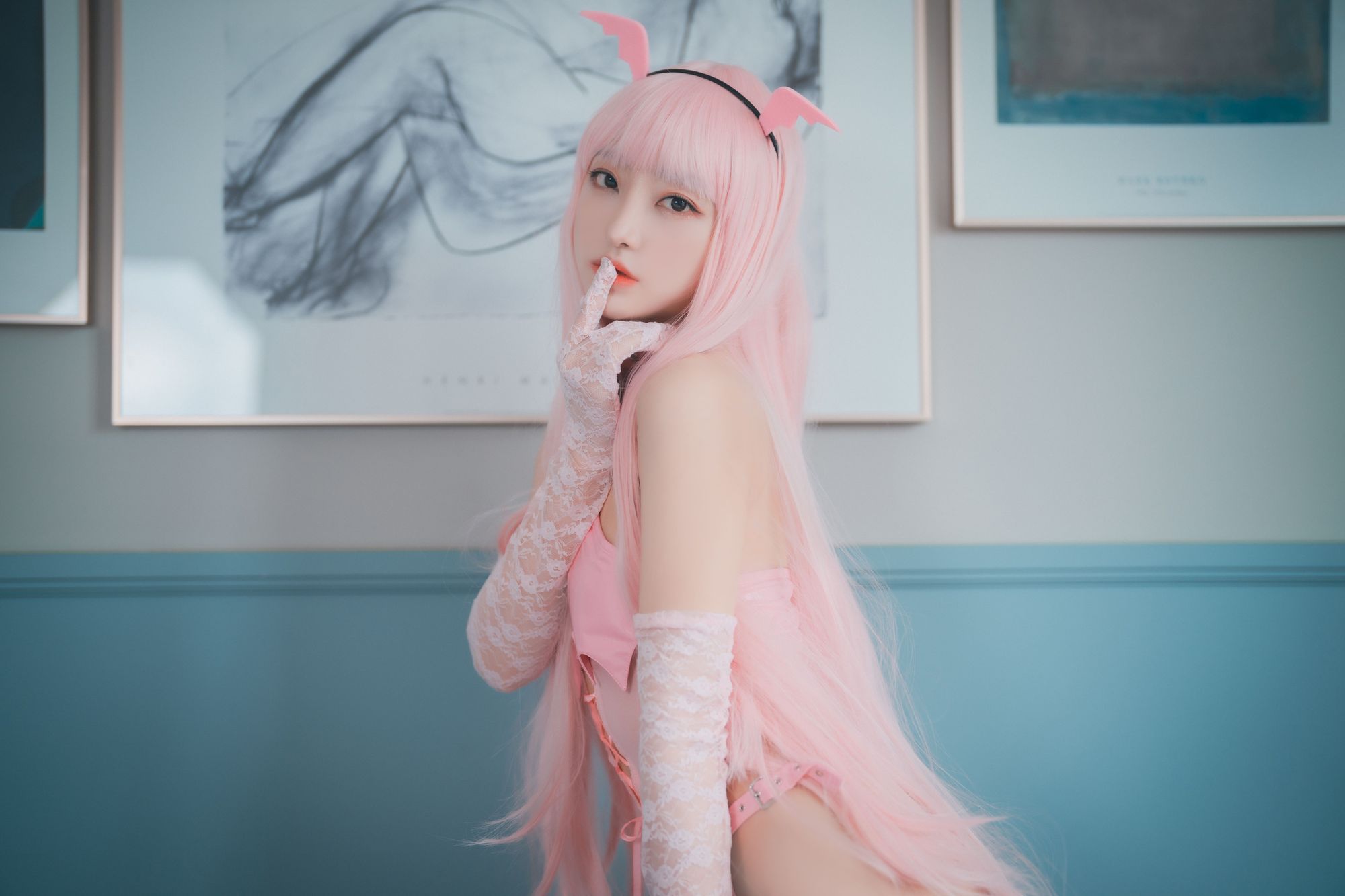 图片[2]-No.009-[DJAWA] Pink Succubus [123P]-cos王者