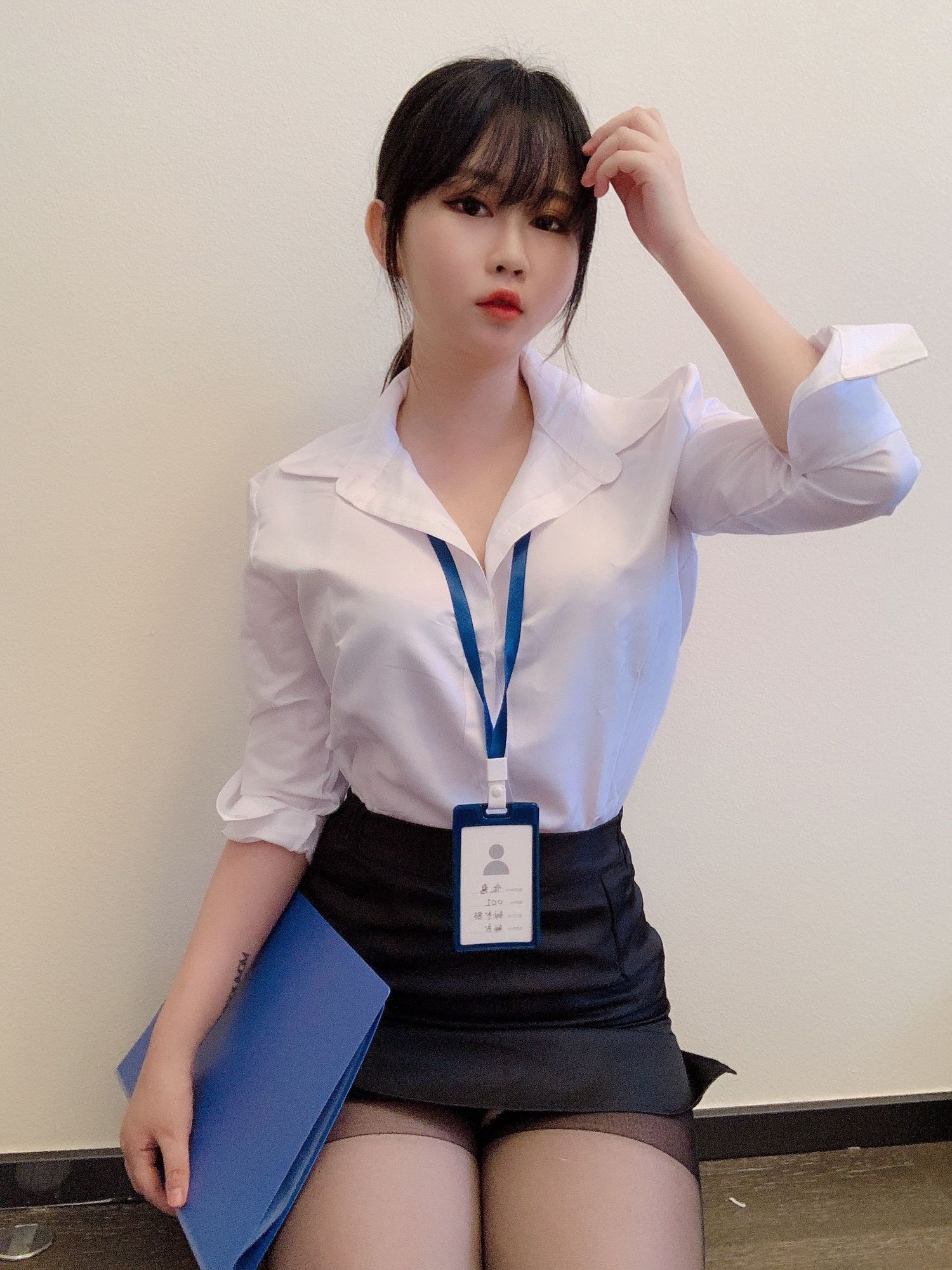 No.007-依酱黑丝制服 [29P]-cos王者