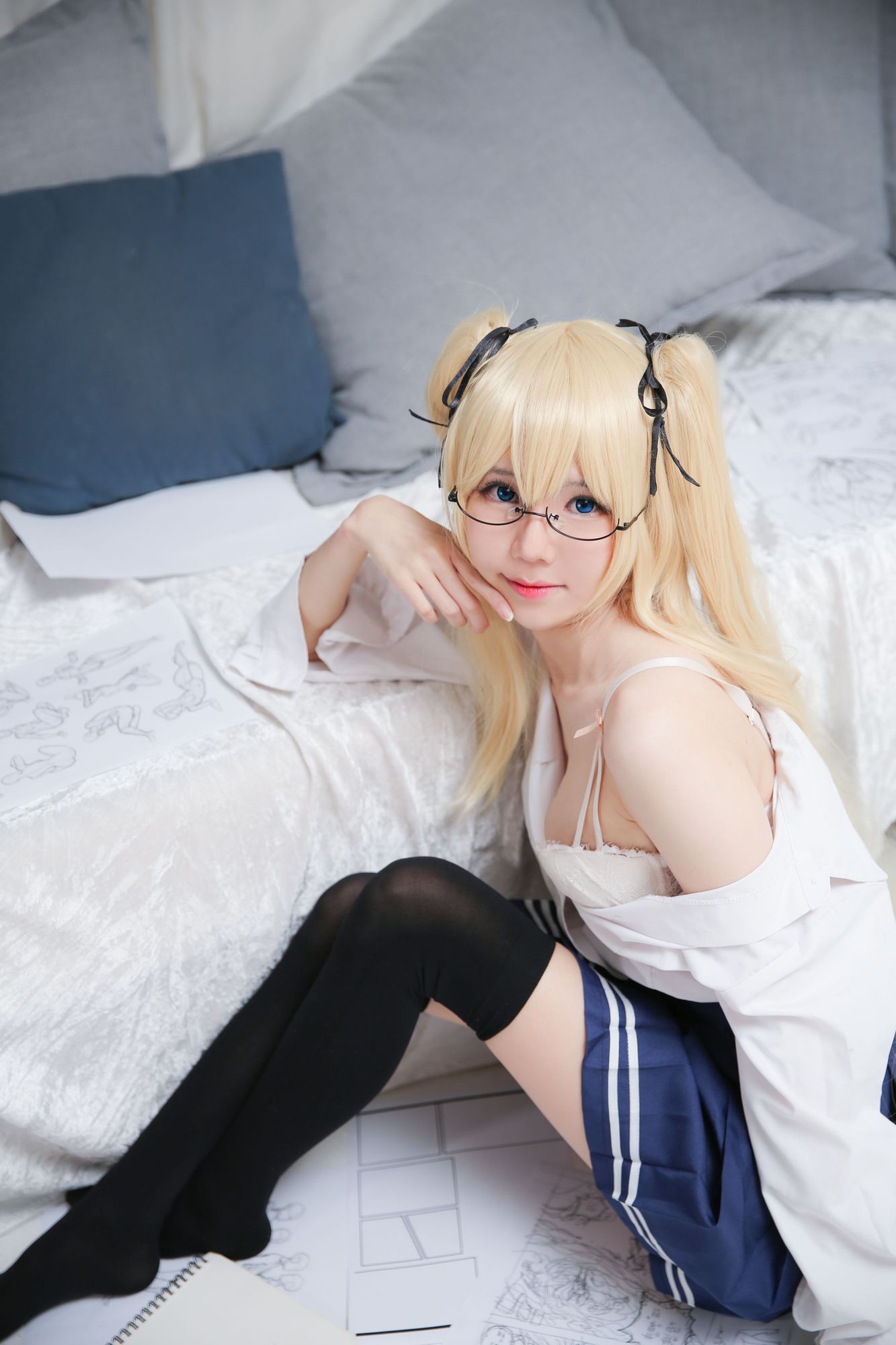 图片[3]-No.009-Eriri School Girl [43P 3V]-cos王者