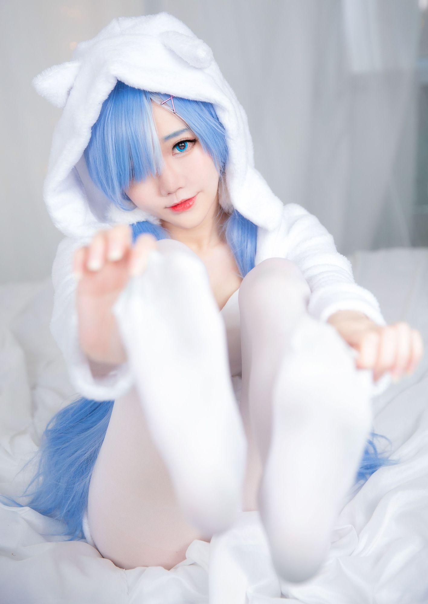 图片[3]-No.032-Rem White Kitty [49P]-cos王者