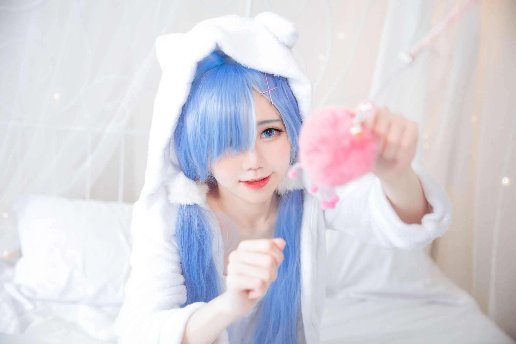 图片[1]-No.032-Rem White Kitty [49P]-cos王者