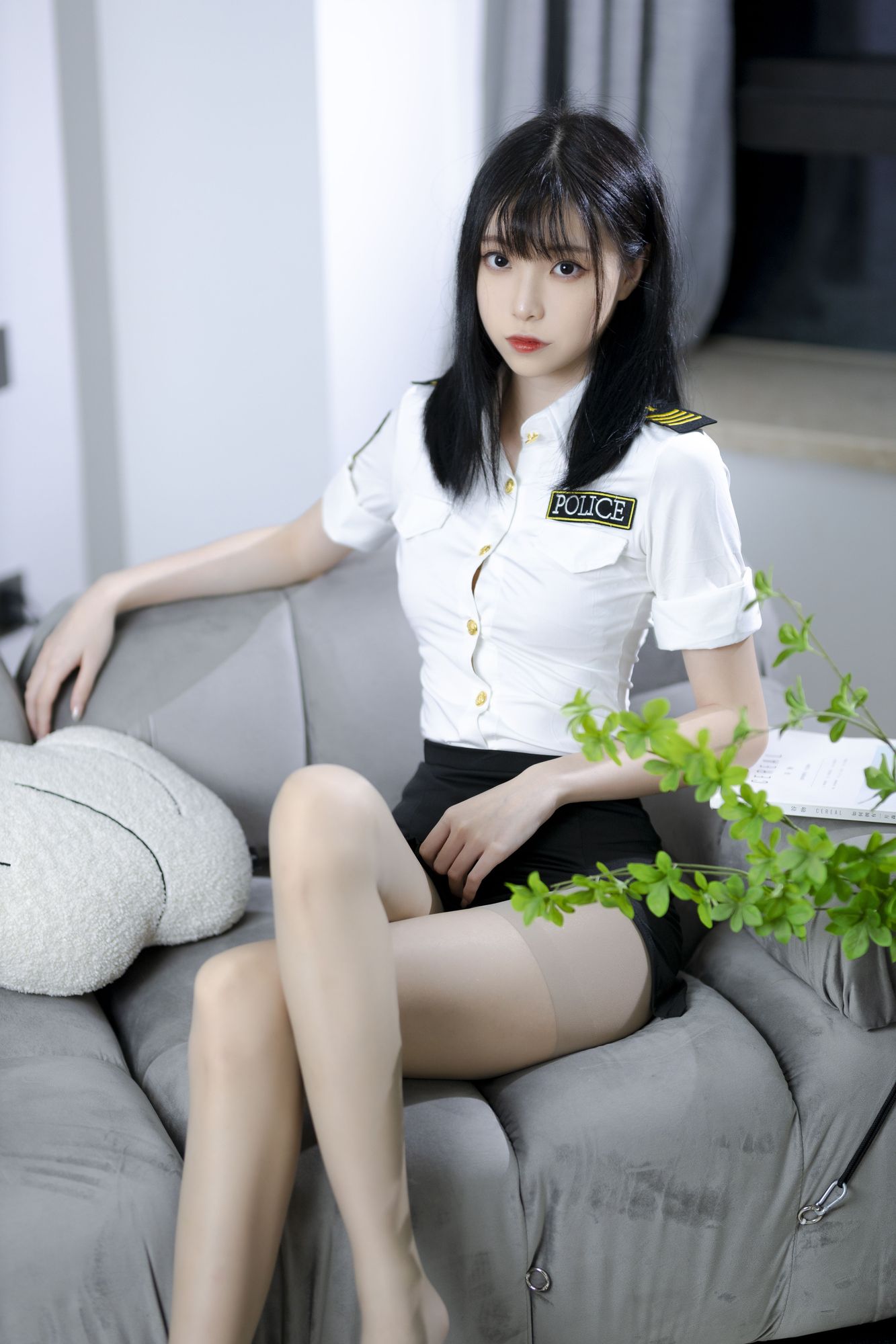 图片[1]-No.007-灰丝制服 [40P]-cos王者