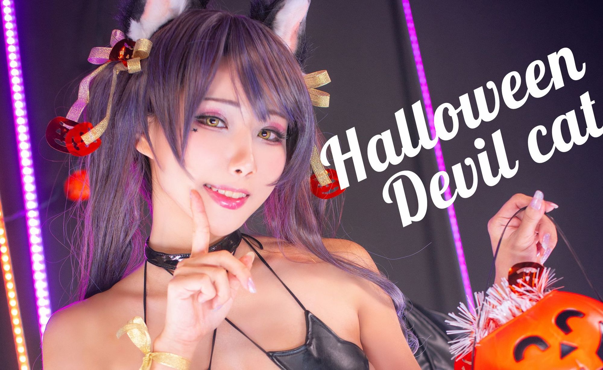 图片[3]-No.016-Halloween Devil Cat [13P]-cos王者