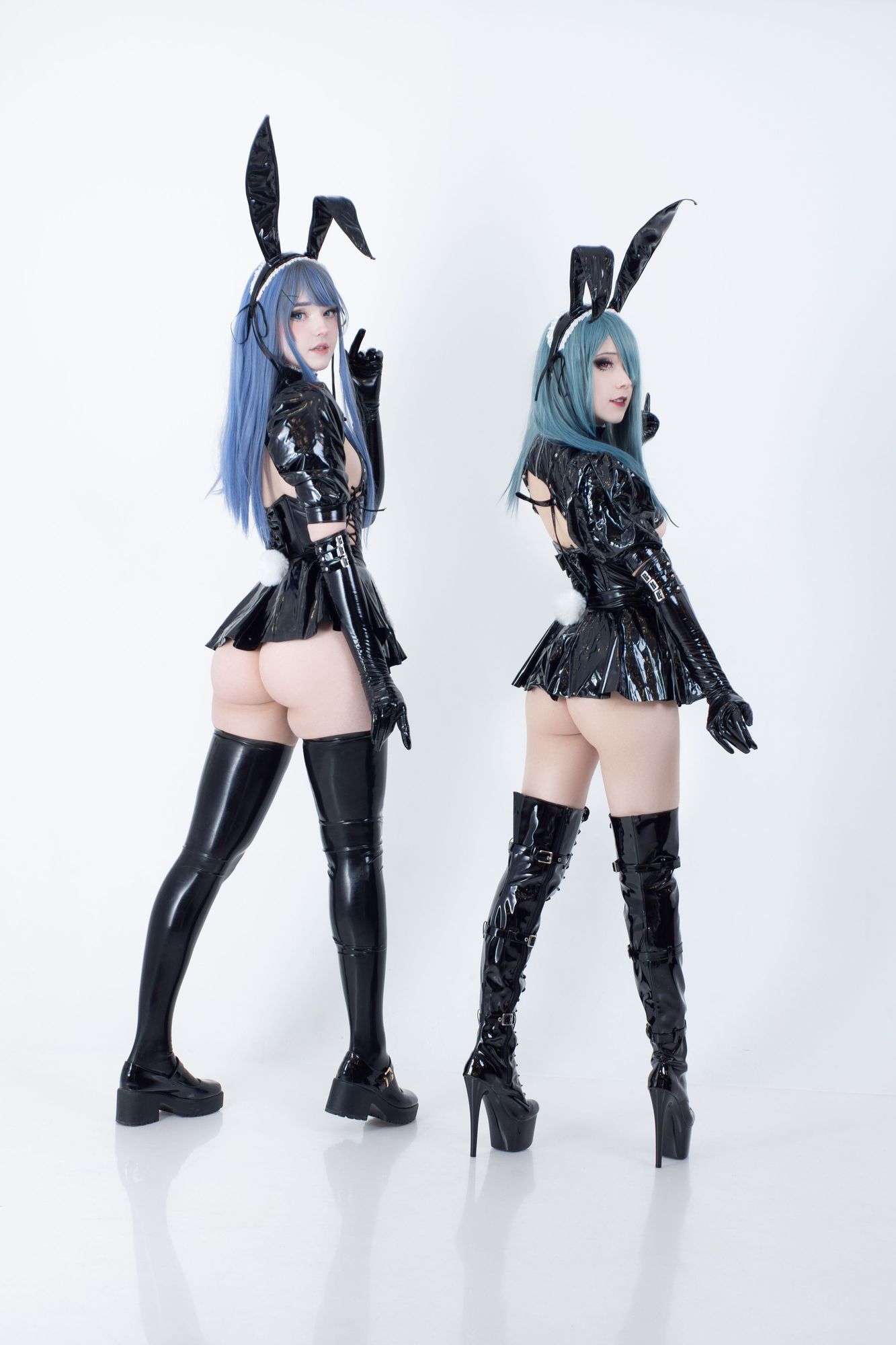 图片[2]-No.011-Latex Bunny Twins [57P 10V]-cos王者